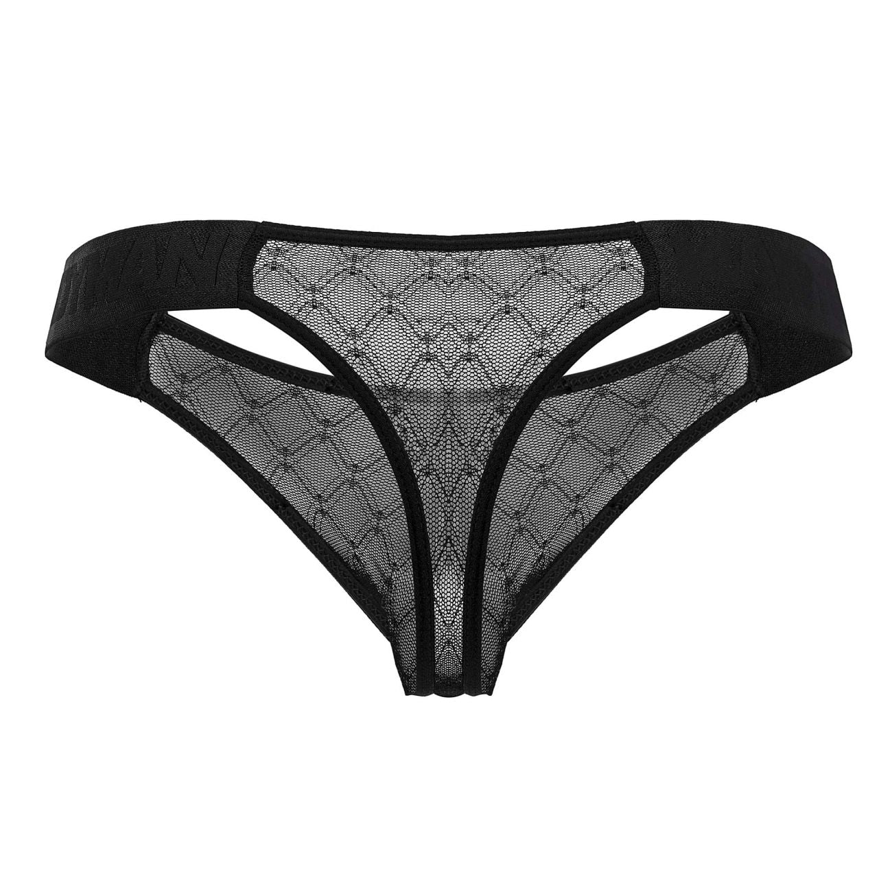 CandyMan 99771 Mesh Thongs Black