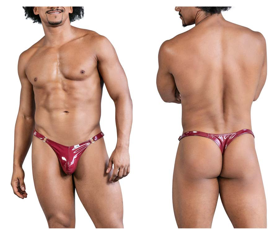 CandyMan 99819 Dom Thongs with Chains Gloss Wine