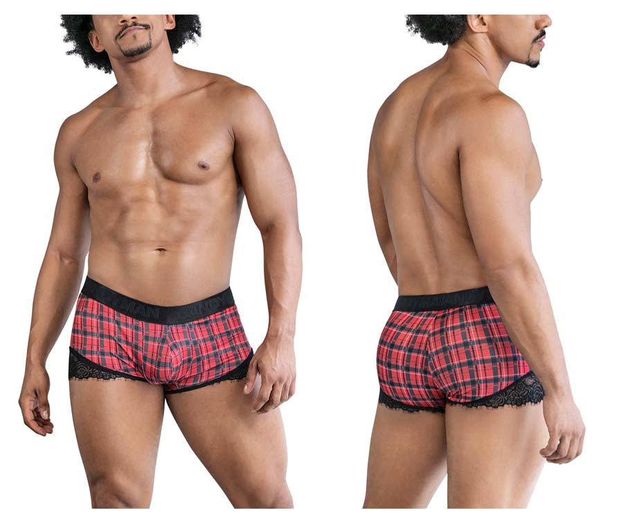 CandyMan 99821 Back to School Trunks Red Plaid