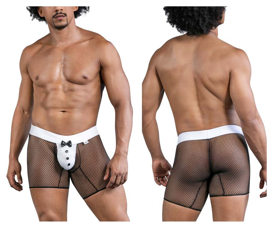 CandyMan 99834 Mens Tuxedo Trunks Costume Black & White