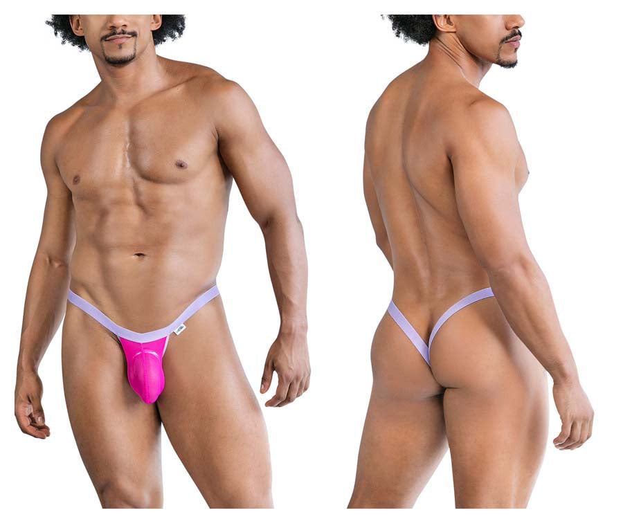 CandyMan 99841 Male Sexy Mesh Thongs Hot Pink