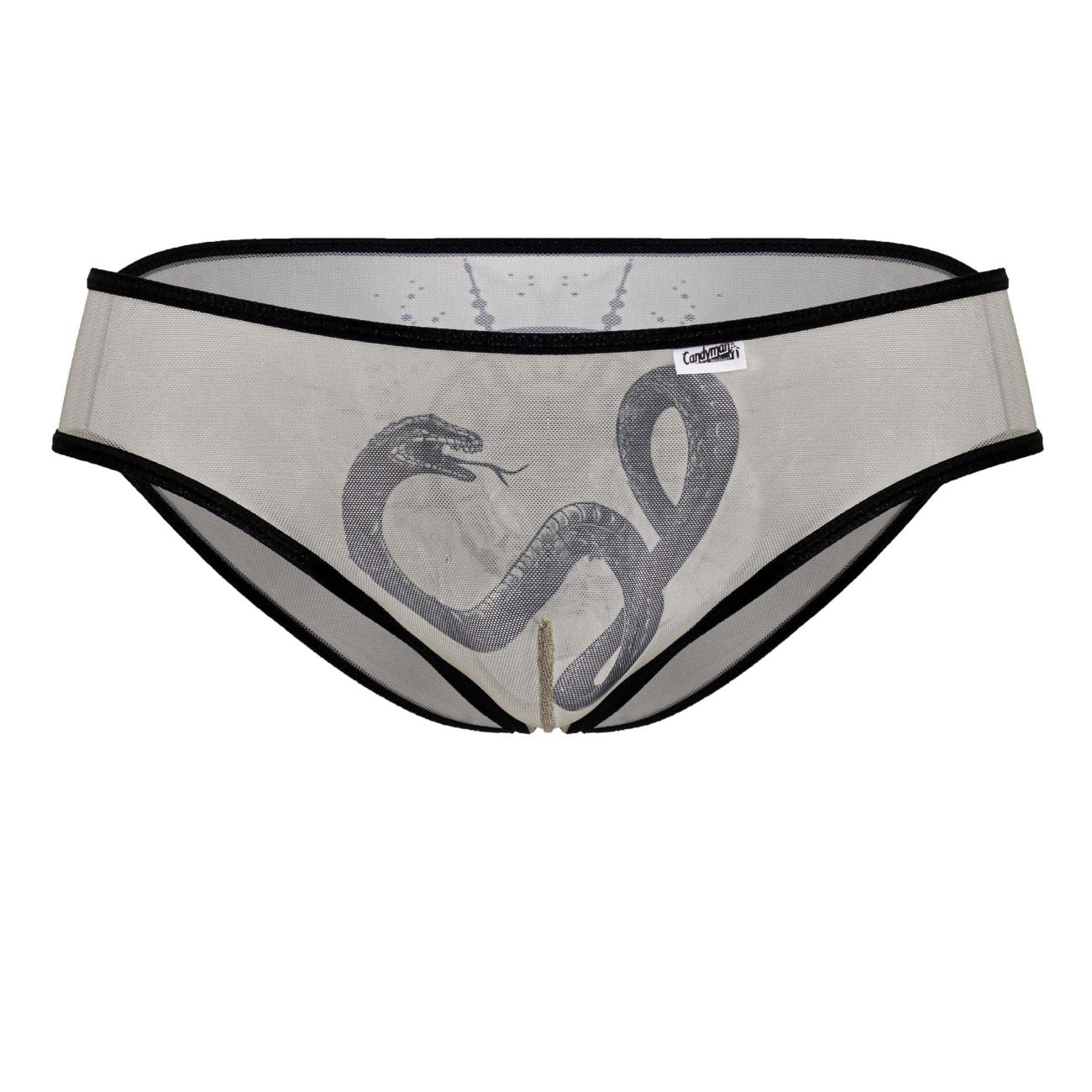 CandyMan 99871 Egyptian Mens Sexy Briefs Nude-Black