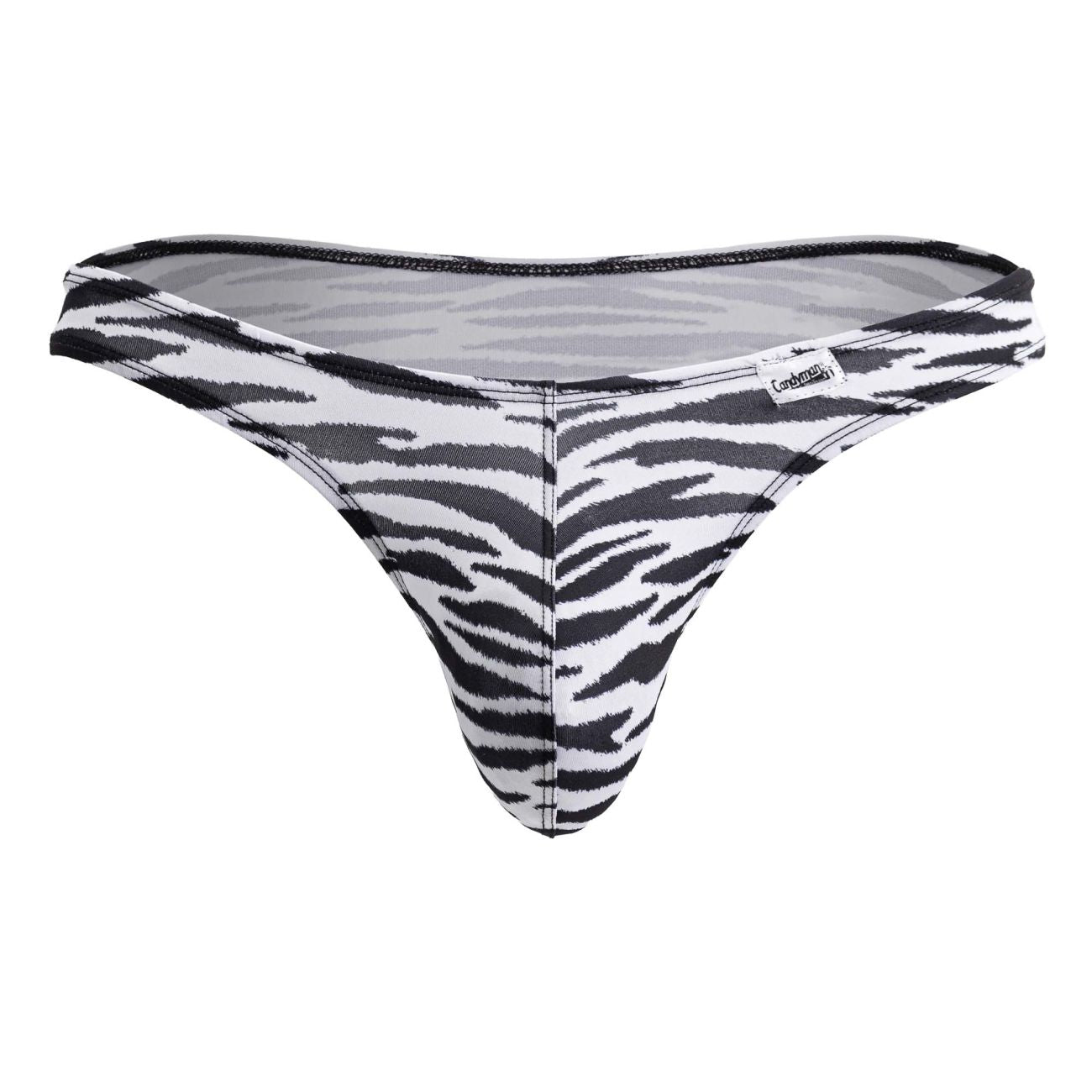 CandyMan 99882 Mens Bold of Confidence Animal Thongs Zebra