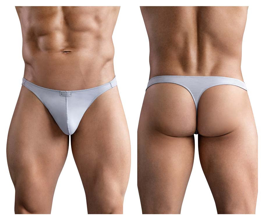 Clever 1745 Optimo Mens Sleek Soft Thong Gray