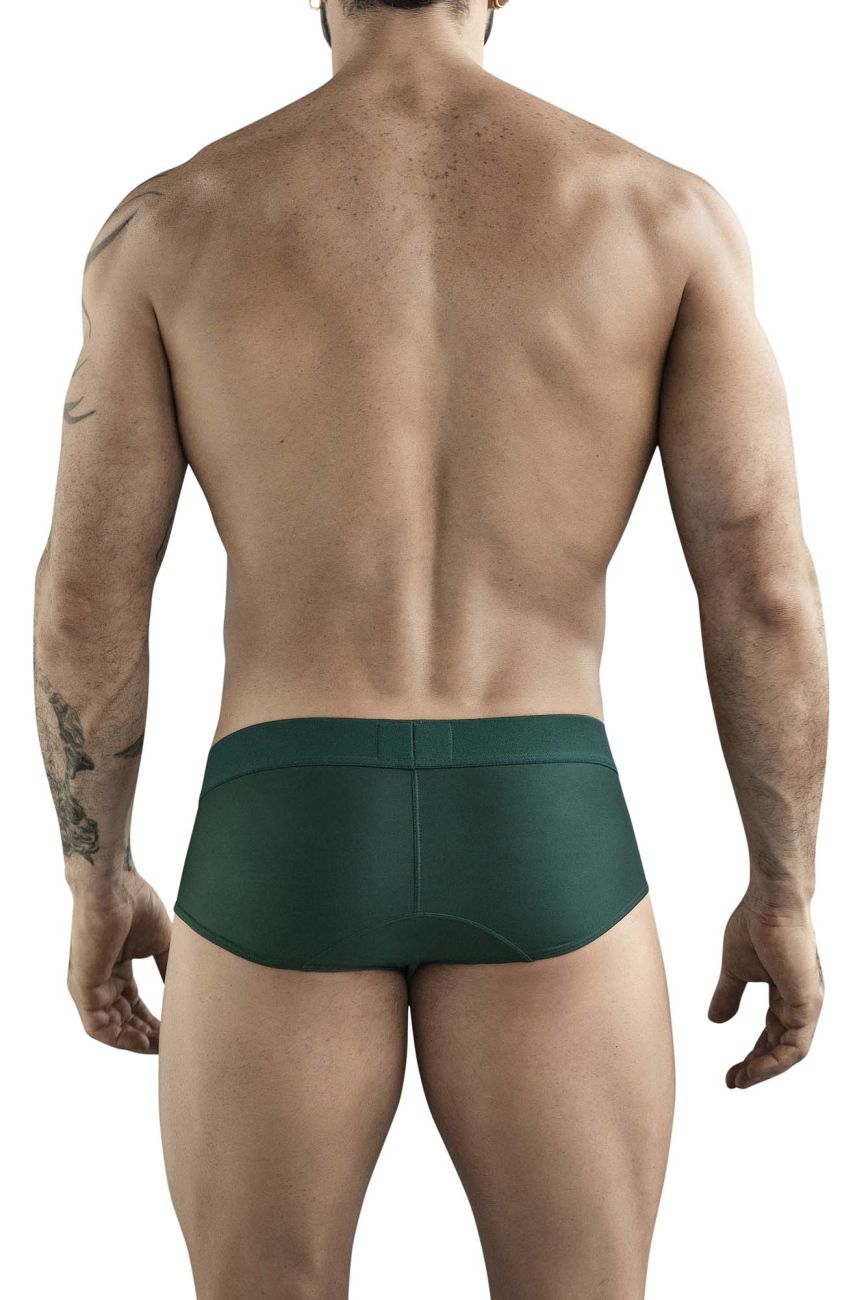 Clever 1776 Venecia Mens Comfortable Soft Briefs Dark Green