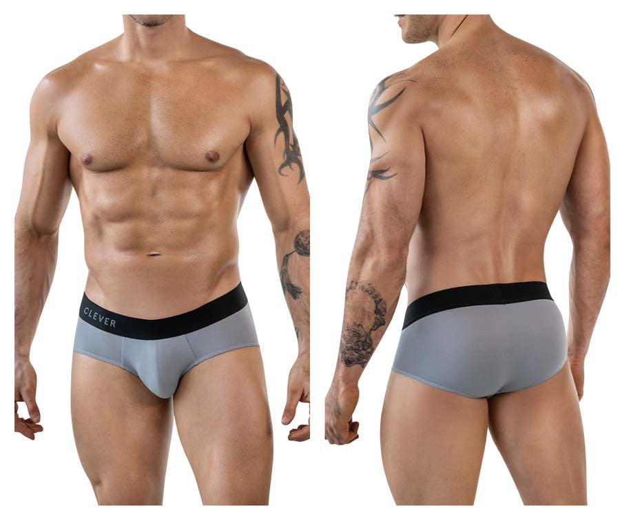 Clever 1862 Oneal Male Sleek & Modern Briefs Gray