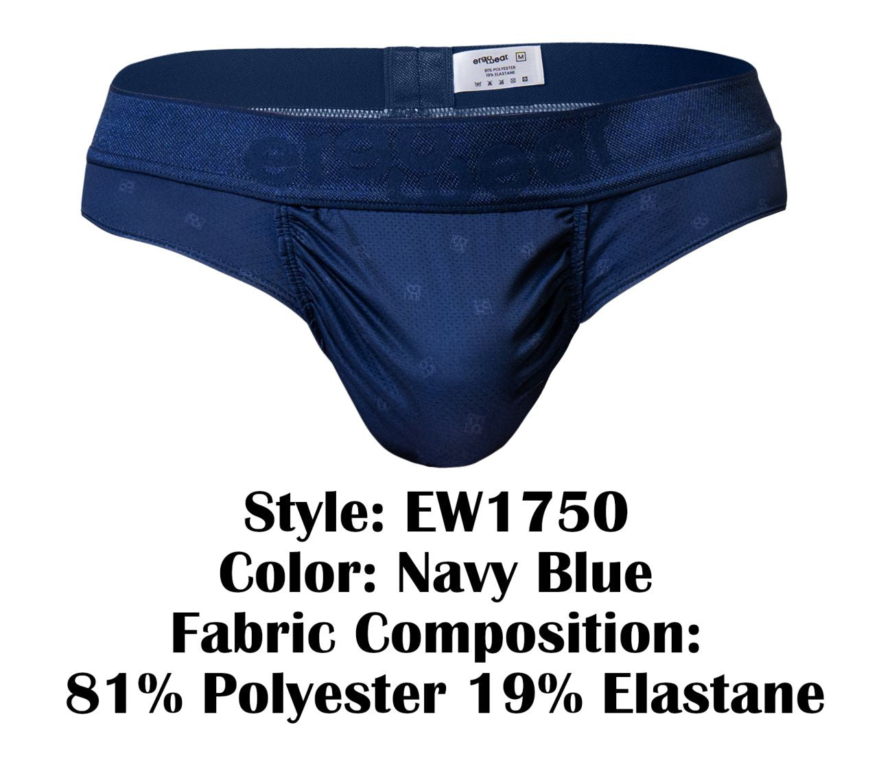 ErgoWear EW1750 FEEL SE Mens Sleek Thongs Navy Blue