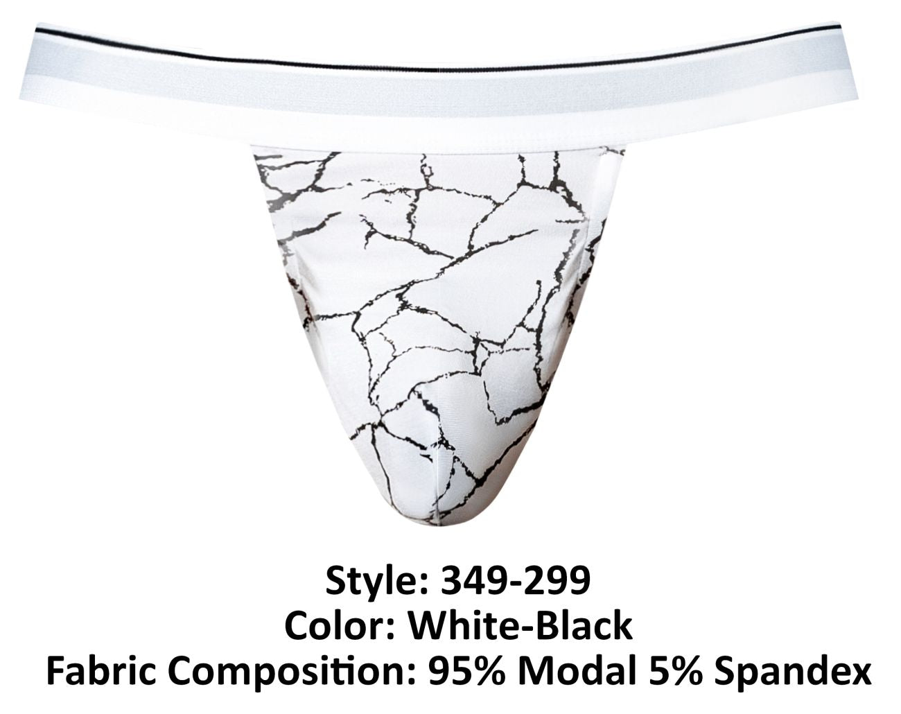 Male Power 349-299 Soo Cumfy Male Jock White-Black