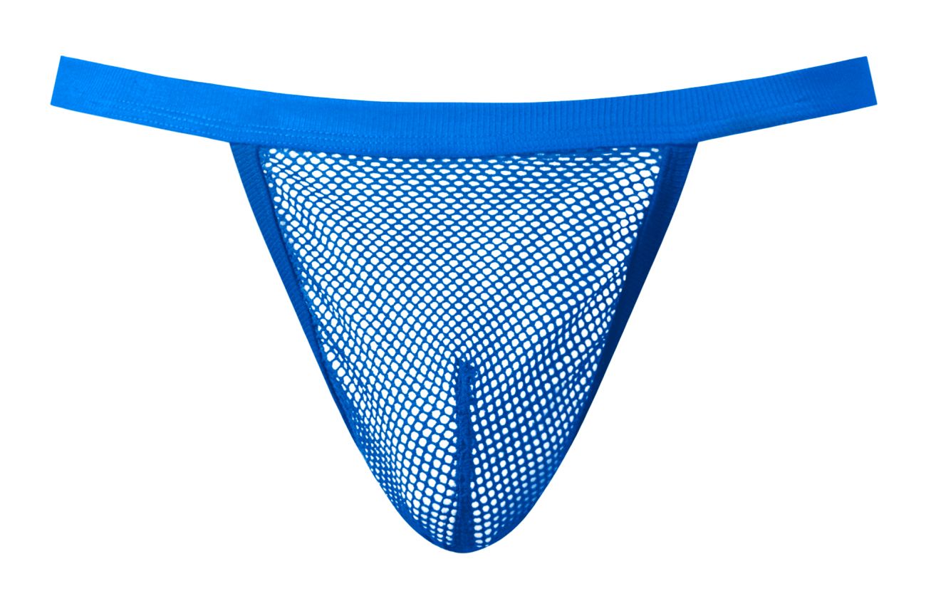 Male Power 449-11C Mens See Through Fishnet G-String Royal