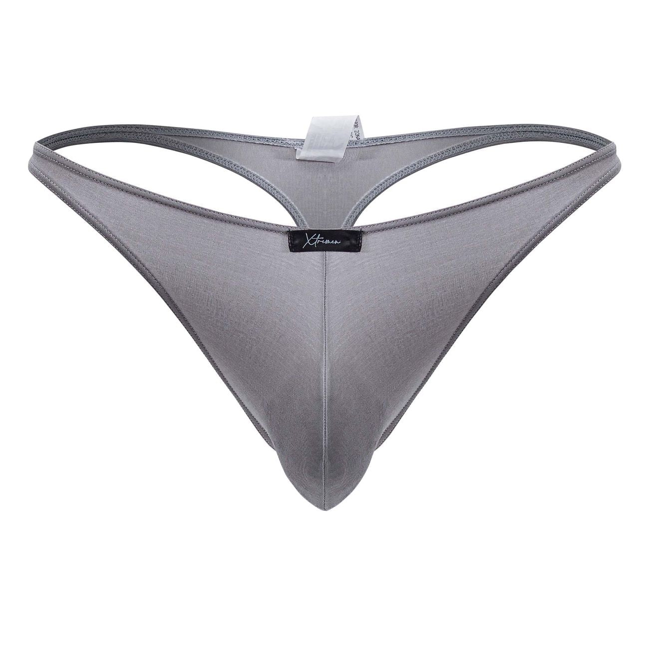 Xtremen 91217 Mens Pastel Coloured Microfiber Thongs Gray