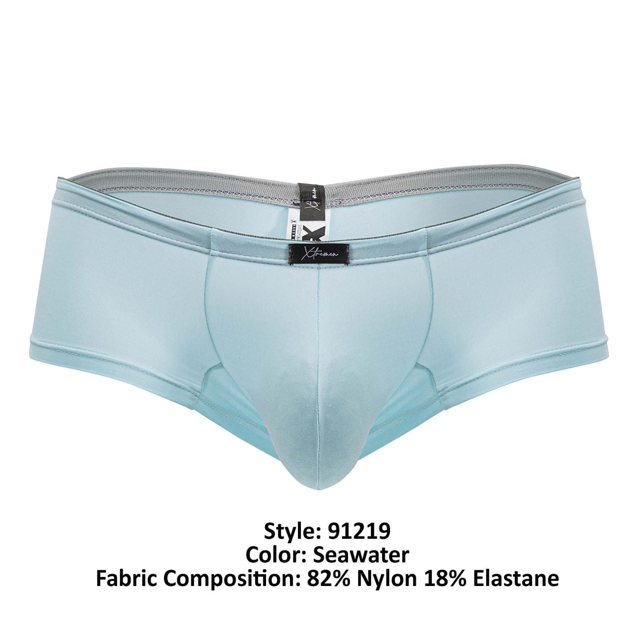 Xtremen 91219 Mens Pastel Coloured Microfiber Trunks Seawater