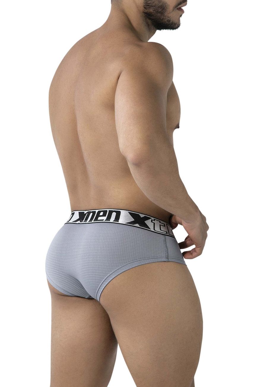 Xtremen 91221 Microfiber Mens Underwear Briefs Gray