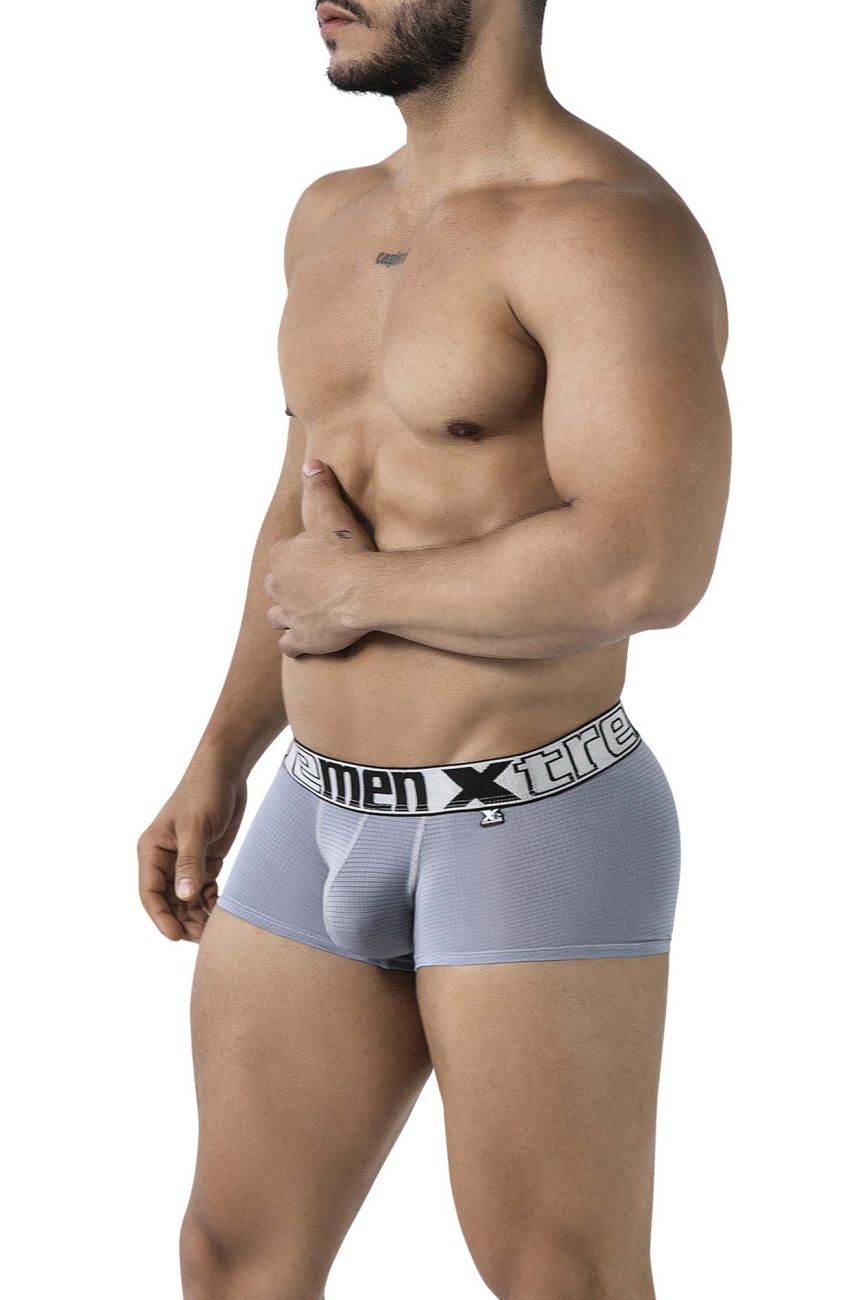 Xtremen 91222 Microfiber Mens Underwear Trunks Gray