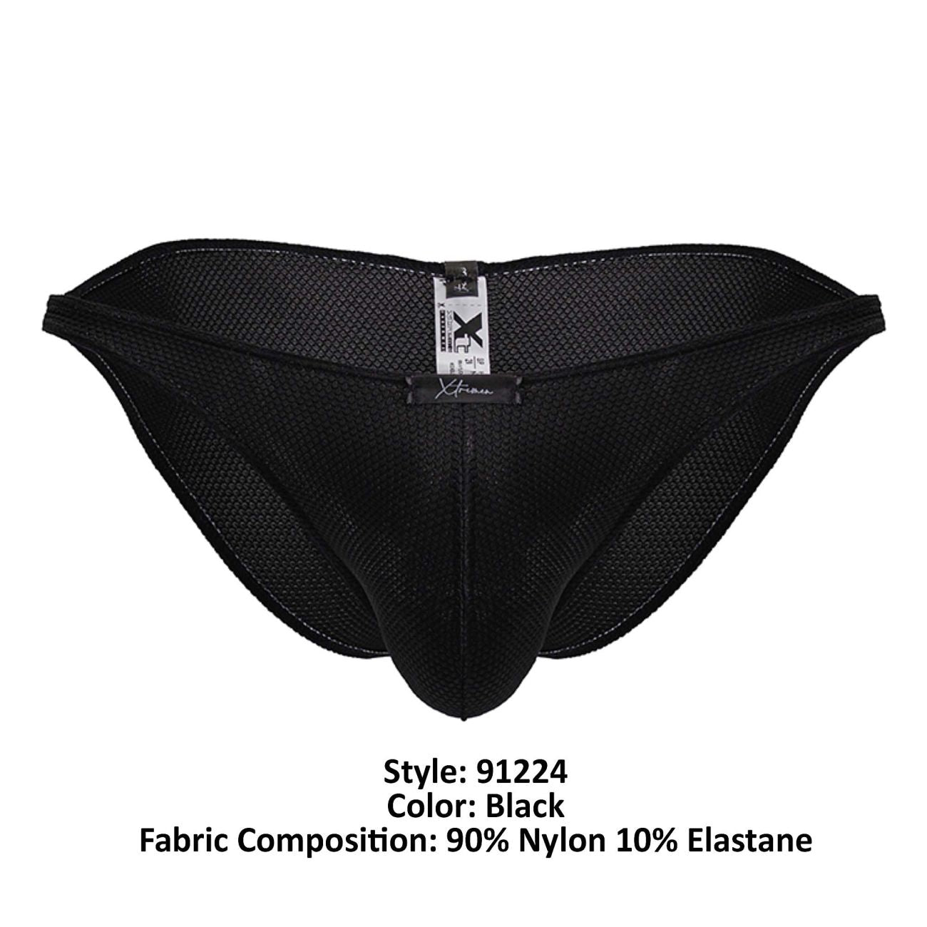 Xtremen 91224 Male Microfiber Modern & Sexy Bikini Black