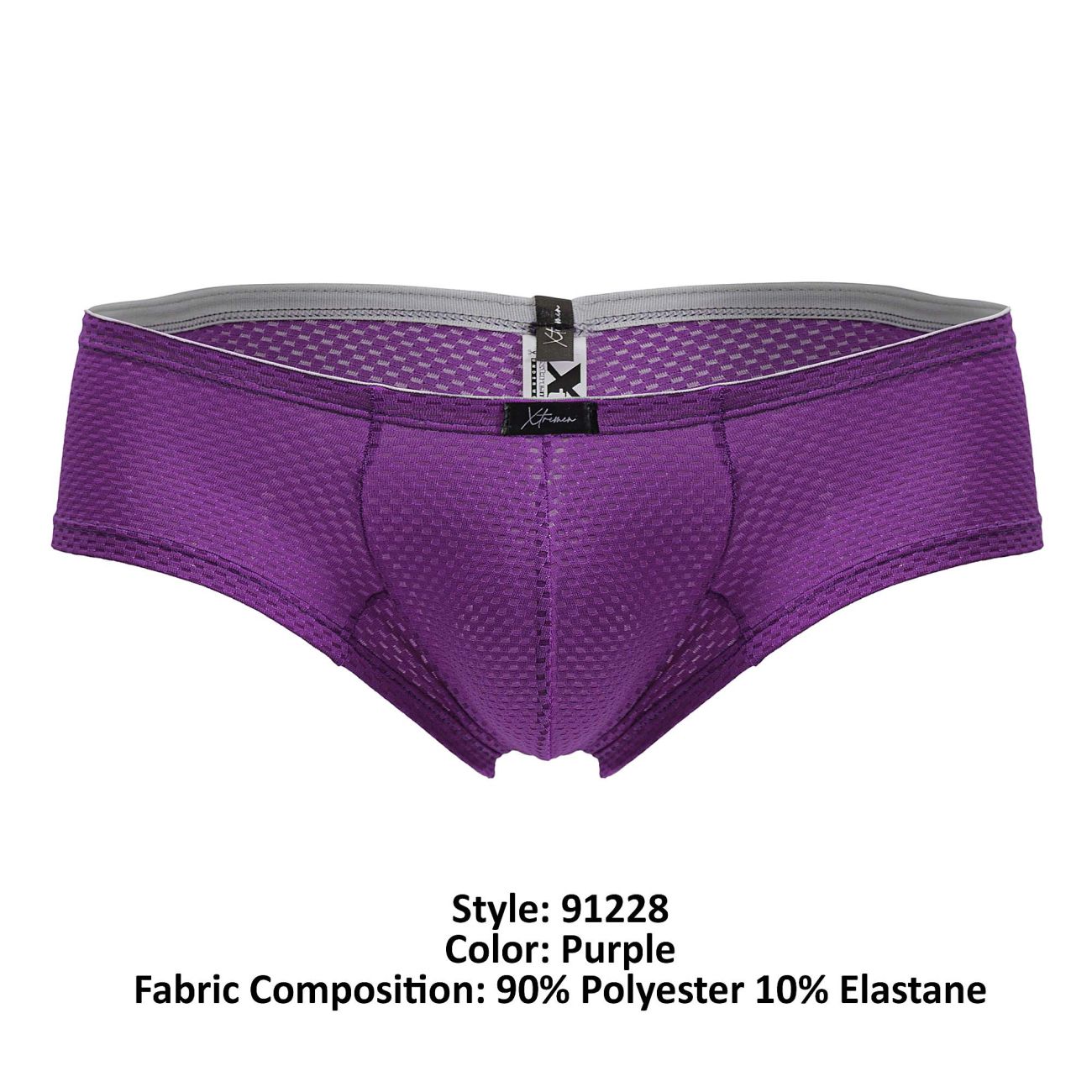 Xtremen 91228 Microfiber Mens Colourful Trunks Purple