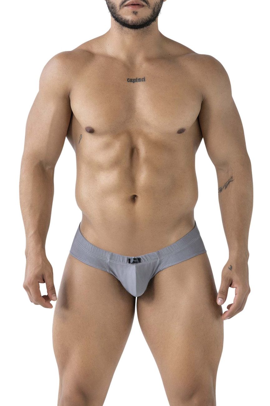 Xtremen 91233 Mens Microfiber Contoured Briefs Gray