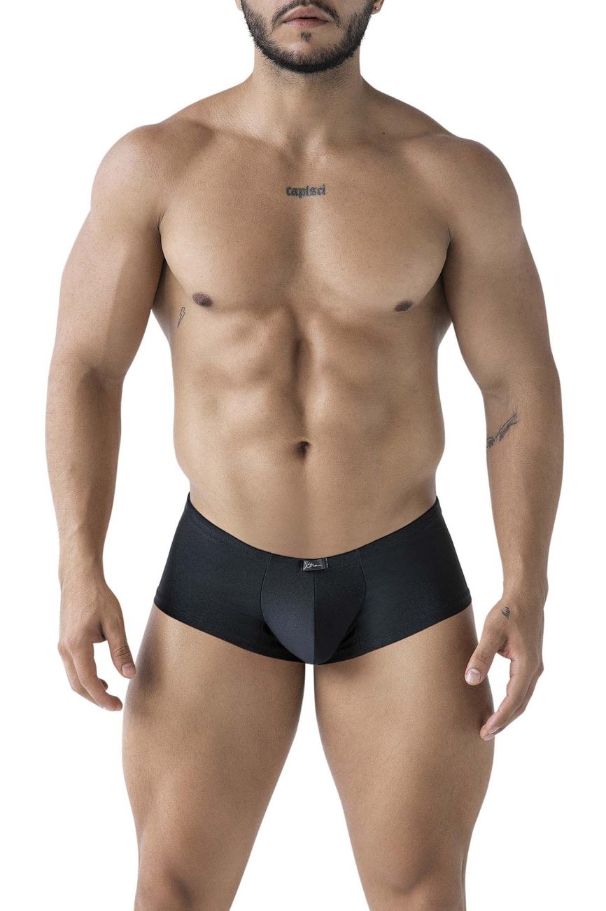 Xtremen 91234 Mens Microfiber Contoured Fit Trunks Black