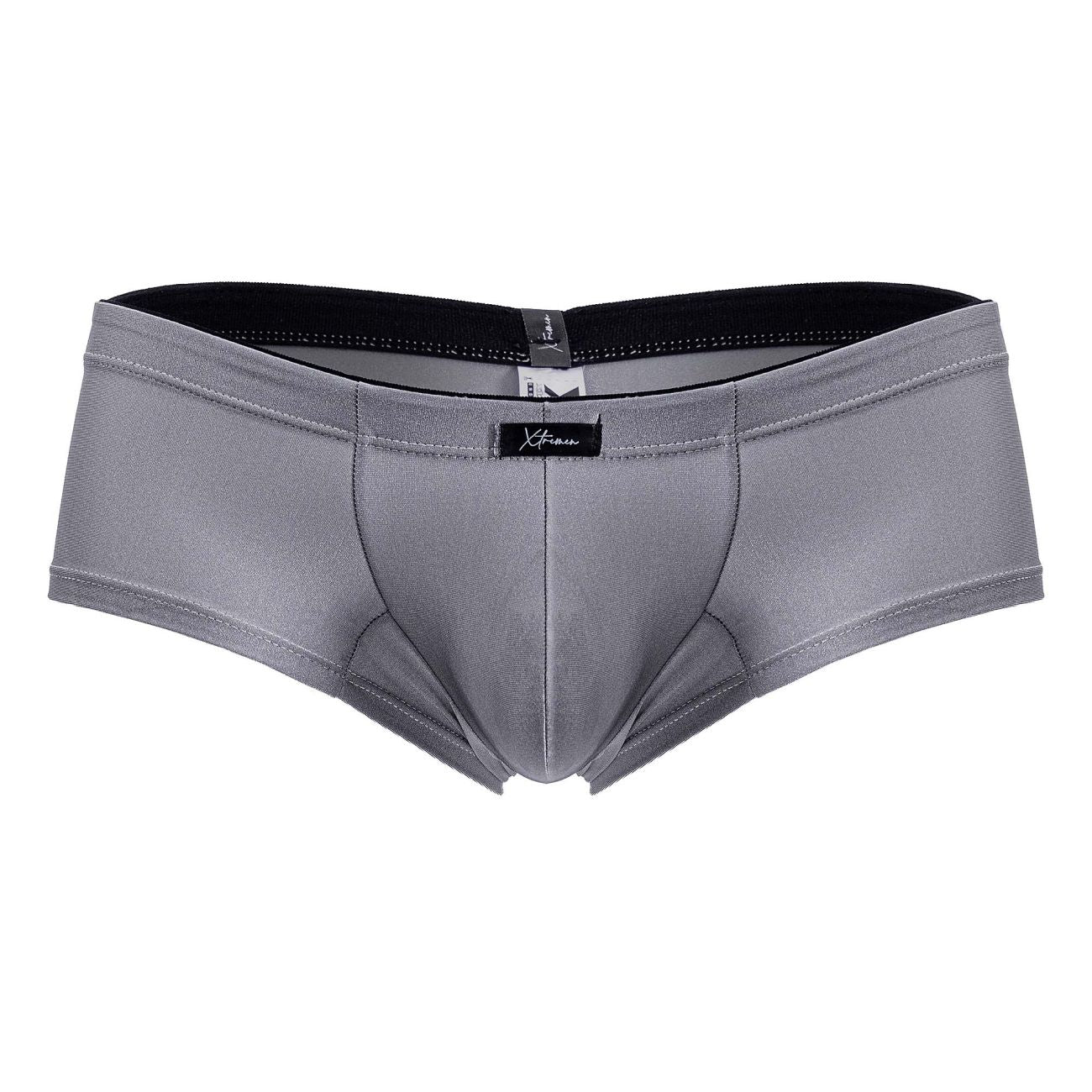 Xtremen 91234 Mens Microfiber Contoured Fit Trunks Gray