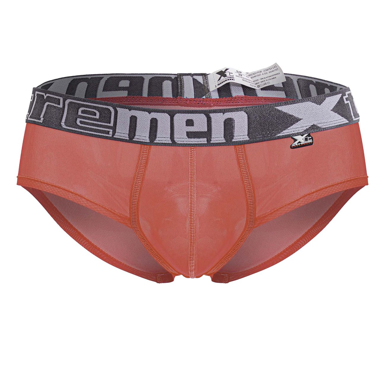 Xtremen 91236 Mens Sheer Microfiber Briefs Fuchsia