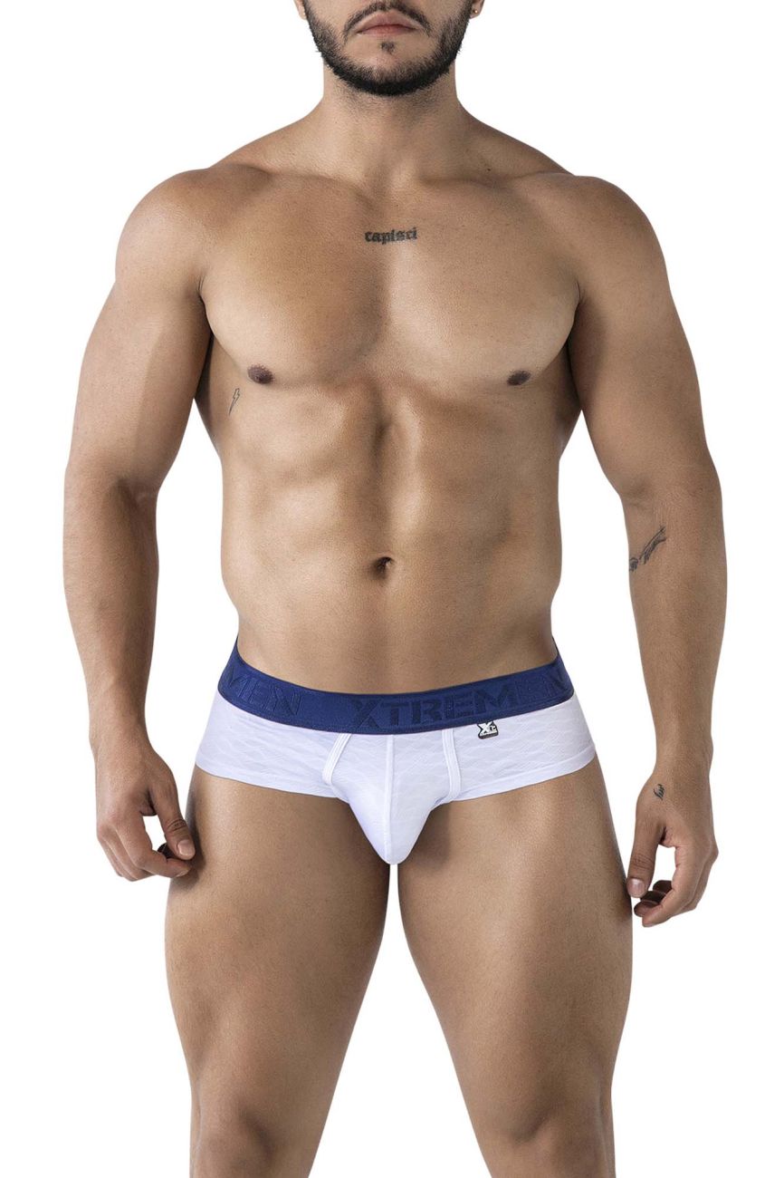 Xtremen 91242 Mens Soft & Comfortable Microfiber Briefs White