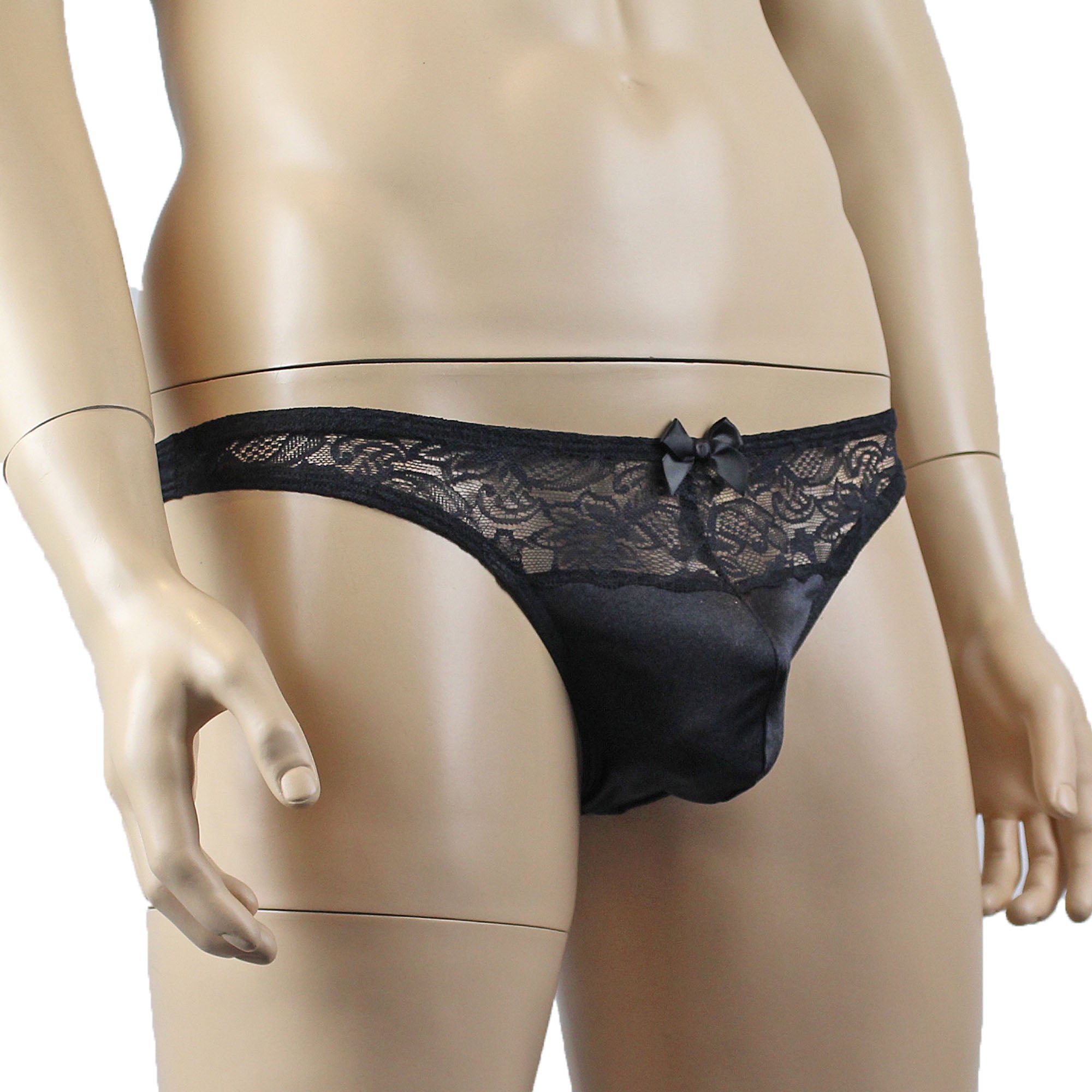 Male Romance Stretch Spandex G string Thong Black or White