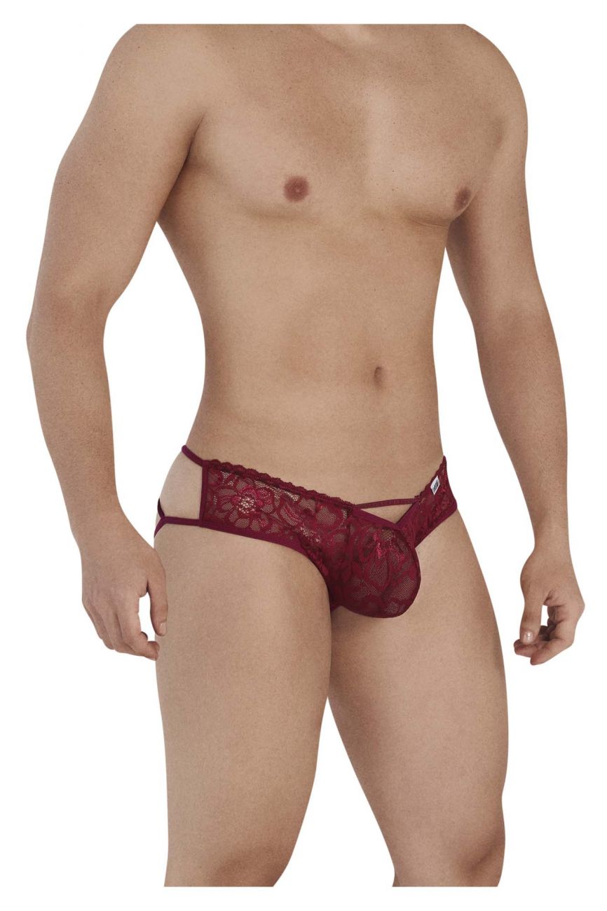 CandyMan 99535 Bow Jockstrap Burgundy