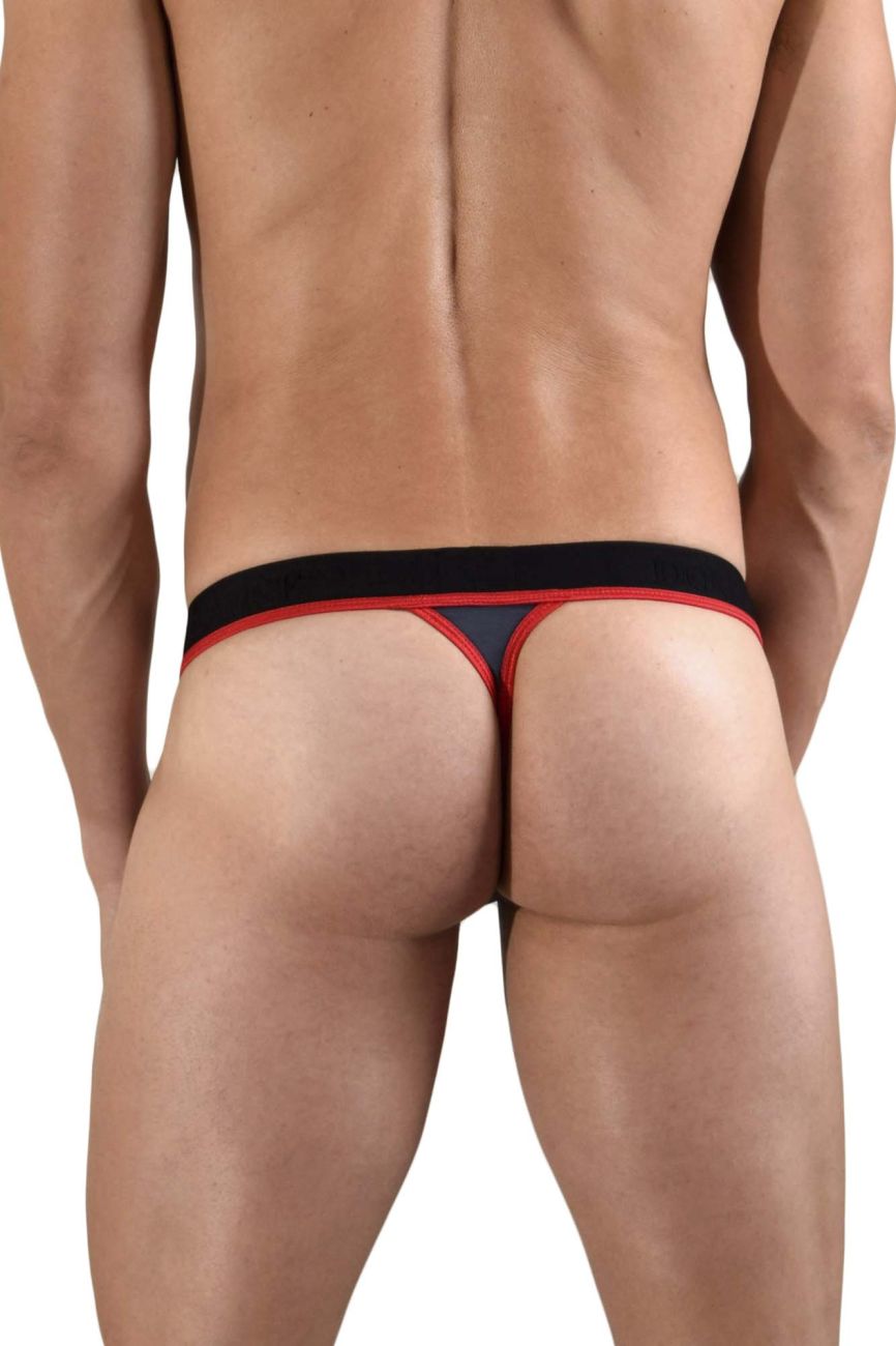 Doreanse 1012-CHR Sexy Borderline Thongs Charcoal Plus Sizes