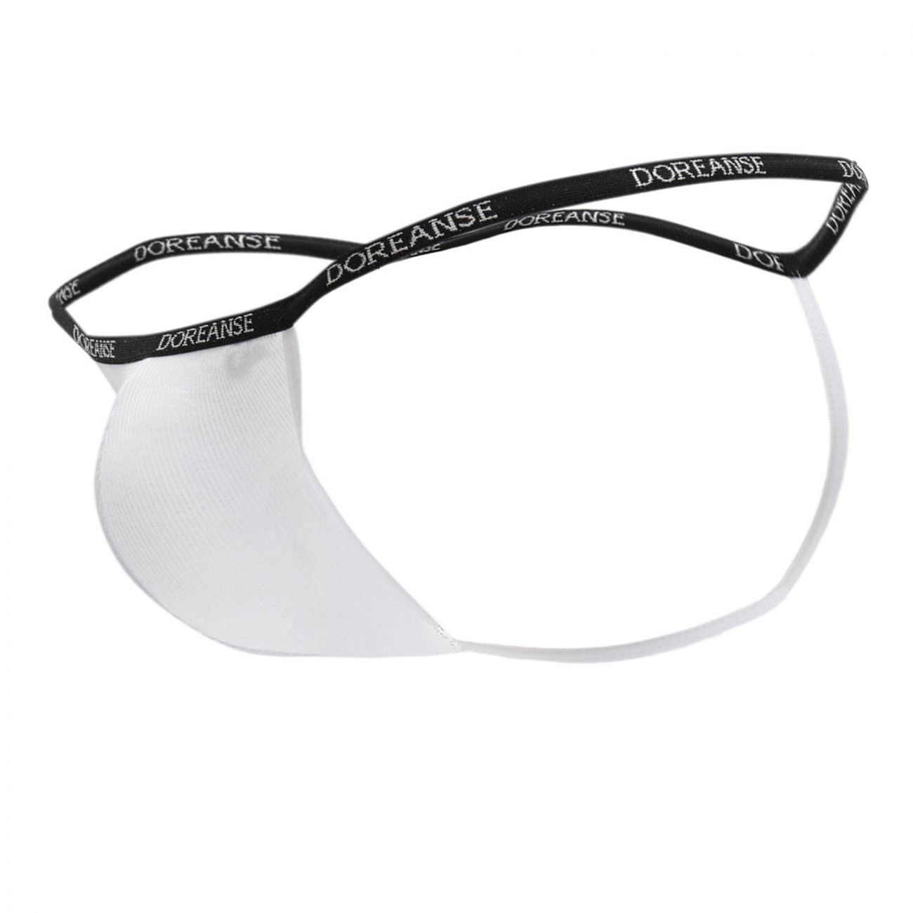 Doreanse 1330-WHT Ribbed Modal T-thong