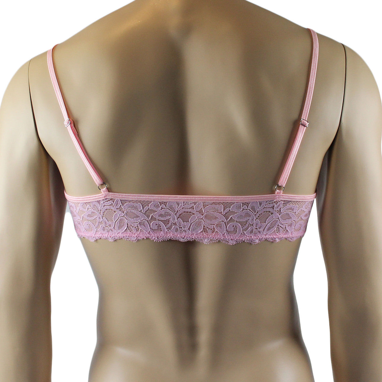 Mens Kristy Lingerie Lace Bra Top BR04 Boxer Briefs Light Pink
