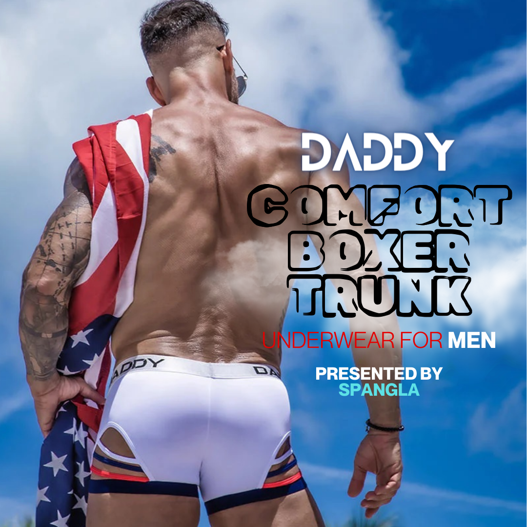 Elastic Stripe Details Give Way for a Sexier Trunk Boxer Brief Look from DADDY Underwear!
