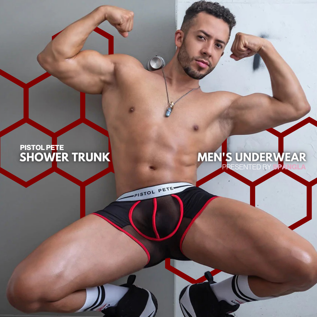 Let Your Treasure Peep Through with this Pistol Pete Mens Boxer Brief Underwear