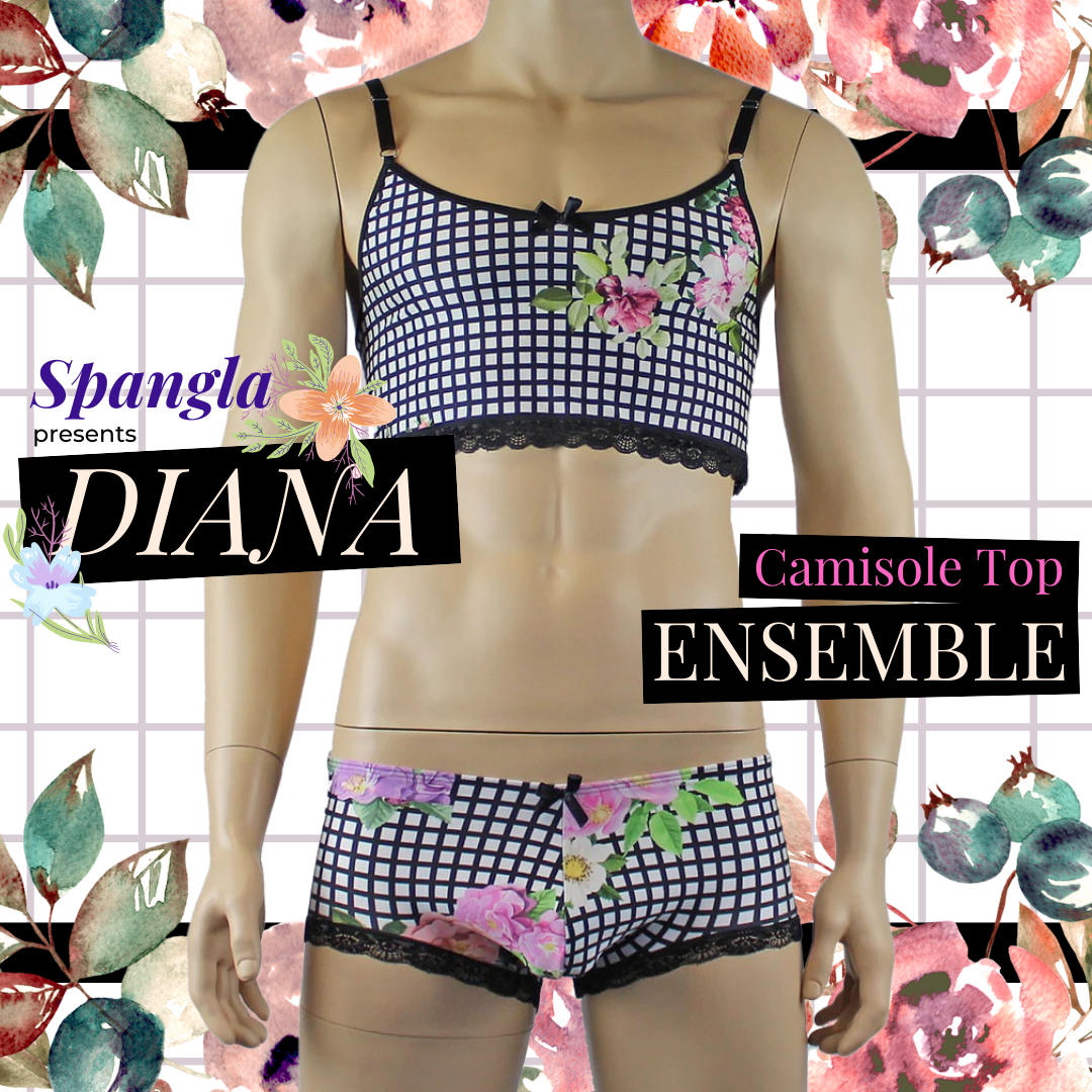 The Visual Impact of a Diana Camisole Top & Boxer Brief Combination by Spangla