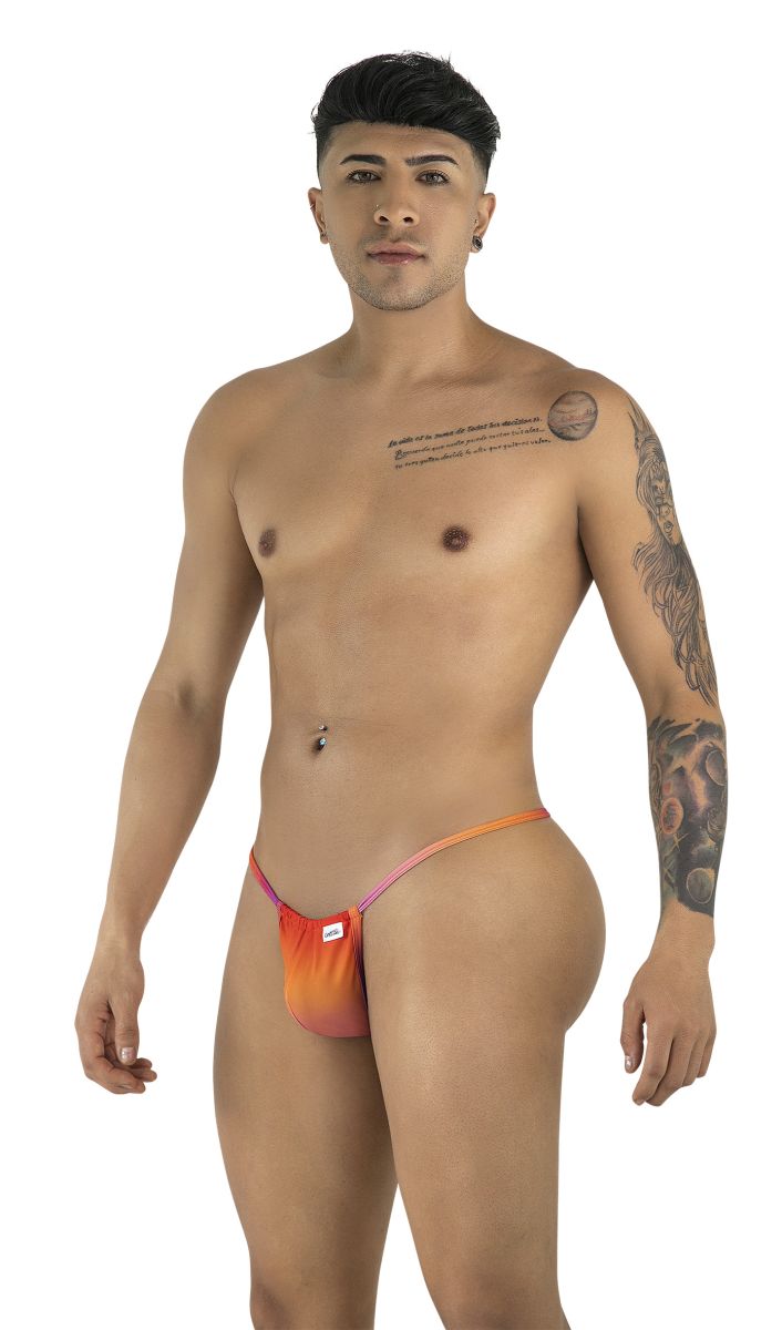 CandyMan 9586 Mens Sexy G-string Thong Orange Print