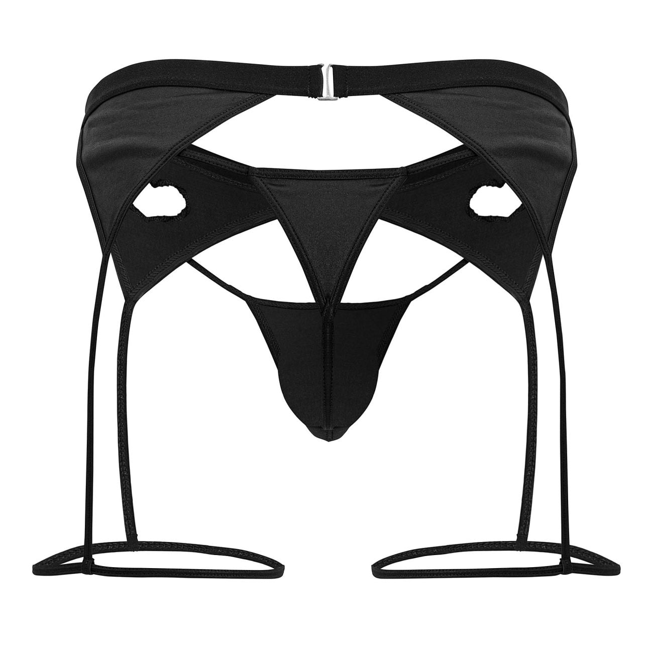 CandyMan 99785 Garter Outfit Black