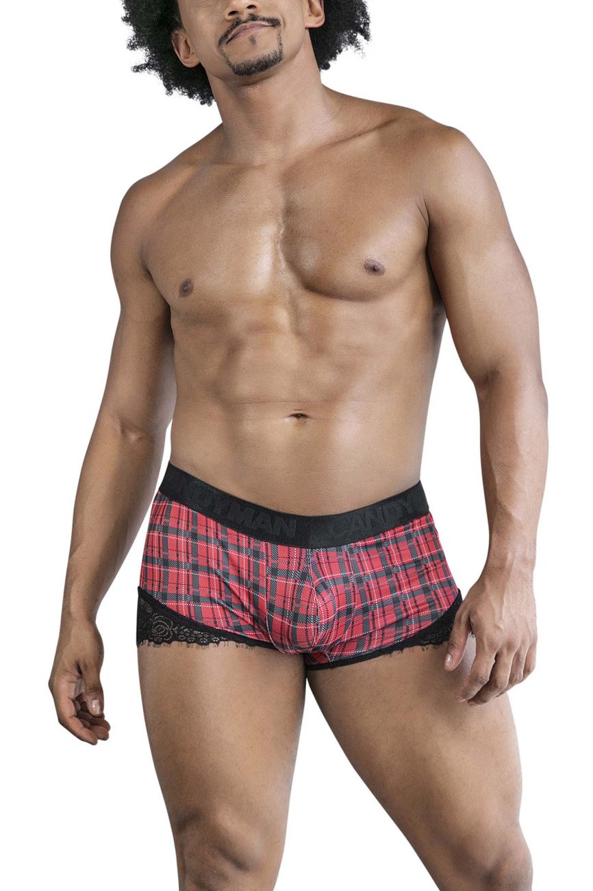 CandyMan 99821 Back to School Trunks Red Plaid