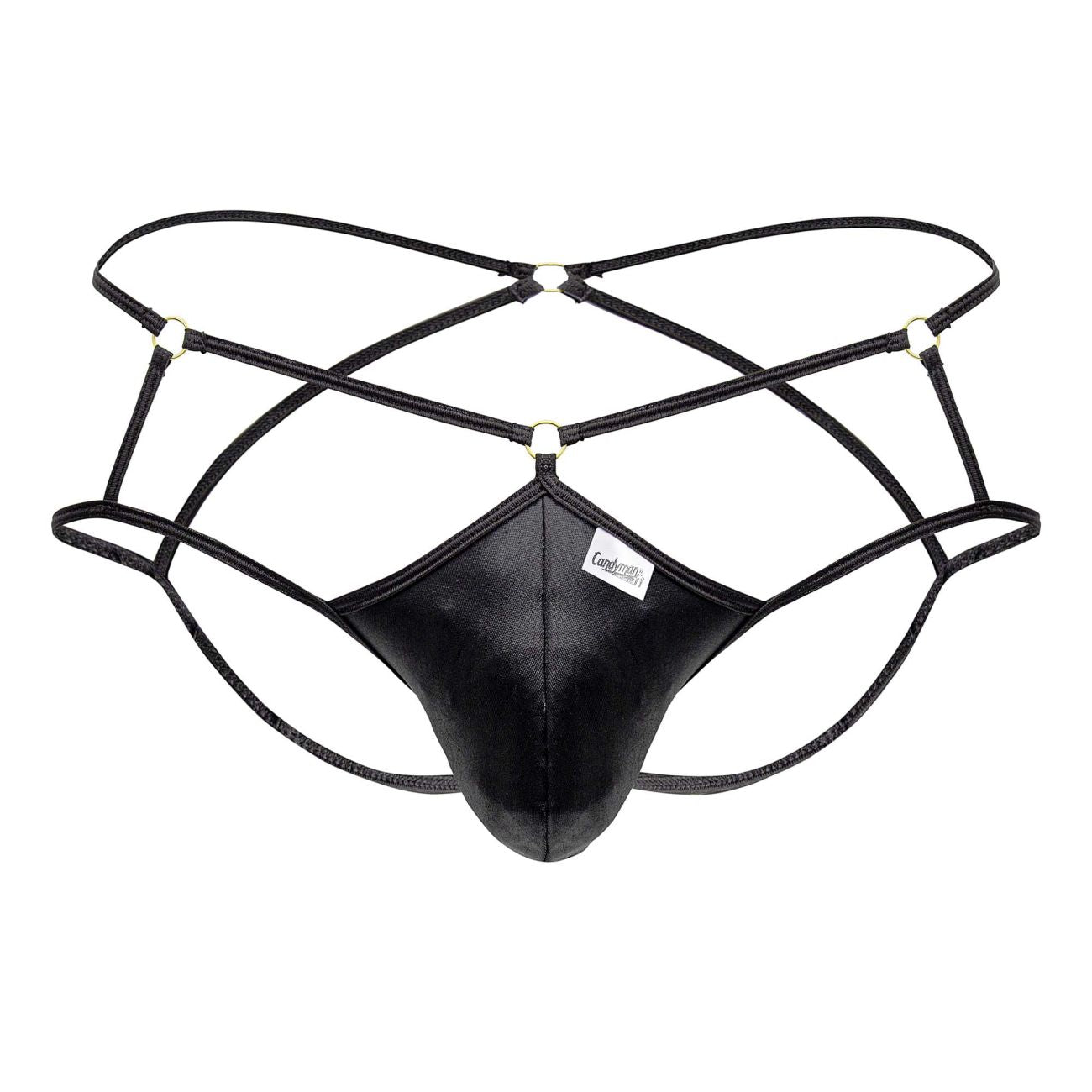 CandyMan 99831 Cage Mens Jockstrap Black