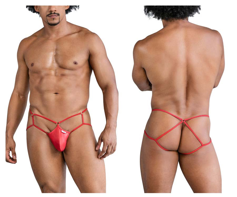 CandyMan 99831 Cage Mens Jockstrap Red