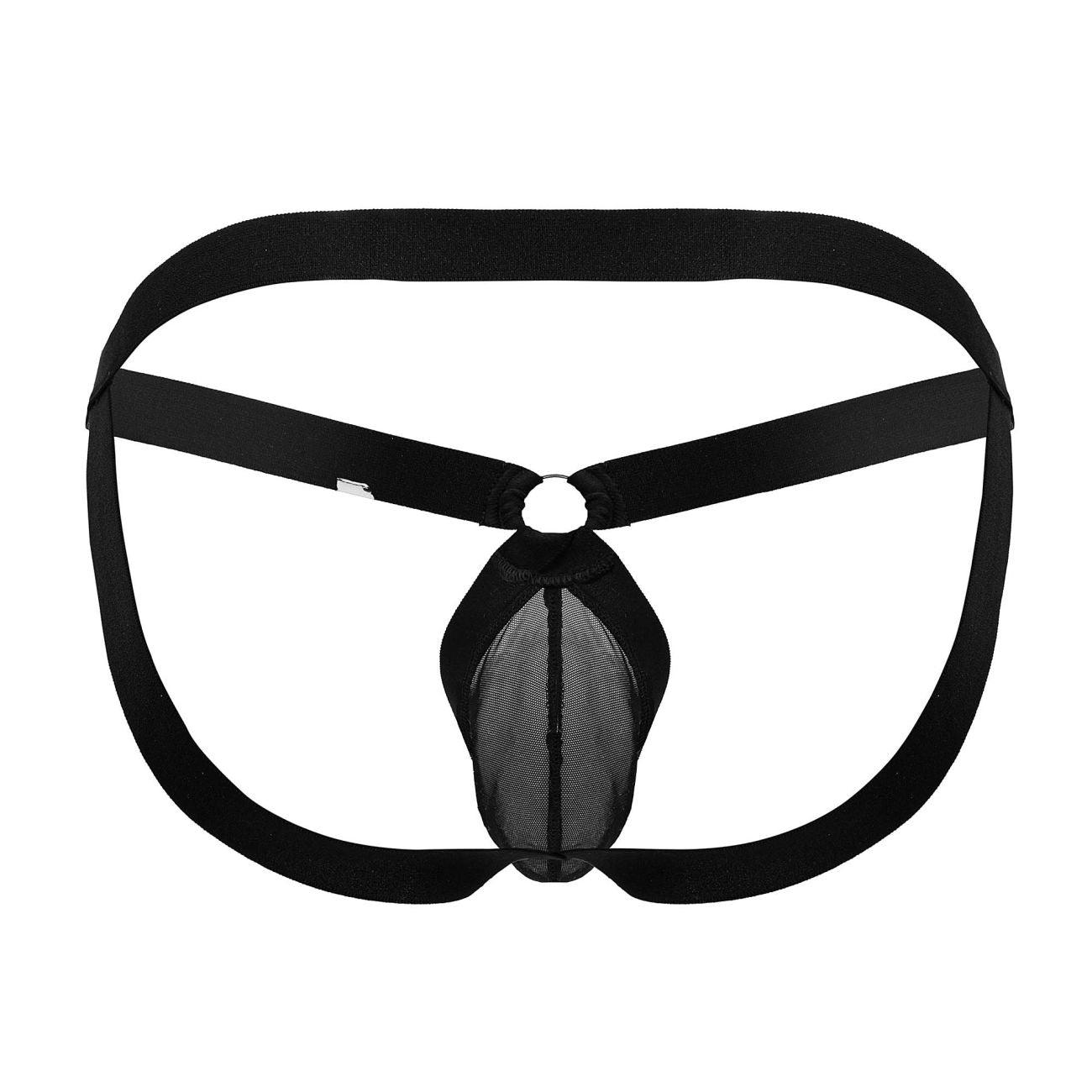 CandyMan 99842 Mens Mesh Jockstrap Black