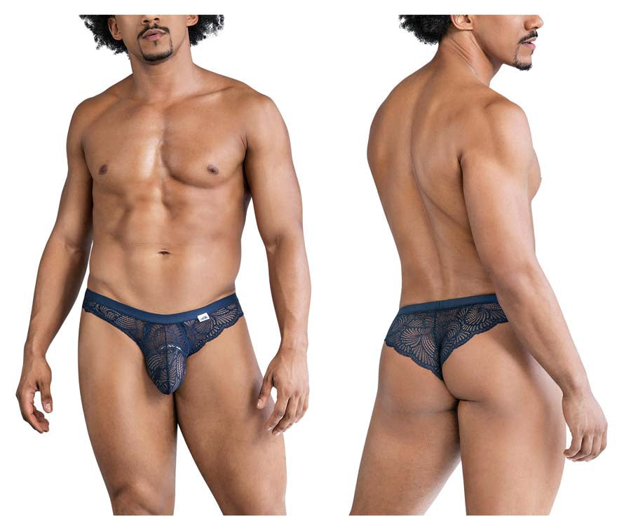 CandyMan 99868 Mens Sexy Lace Briefs Navy