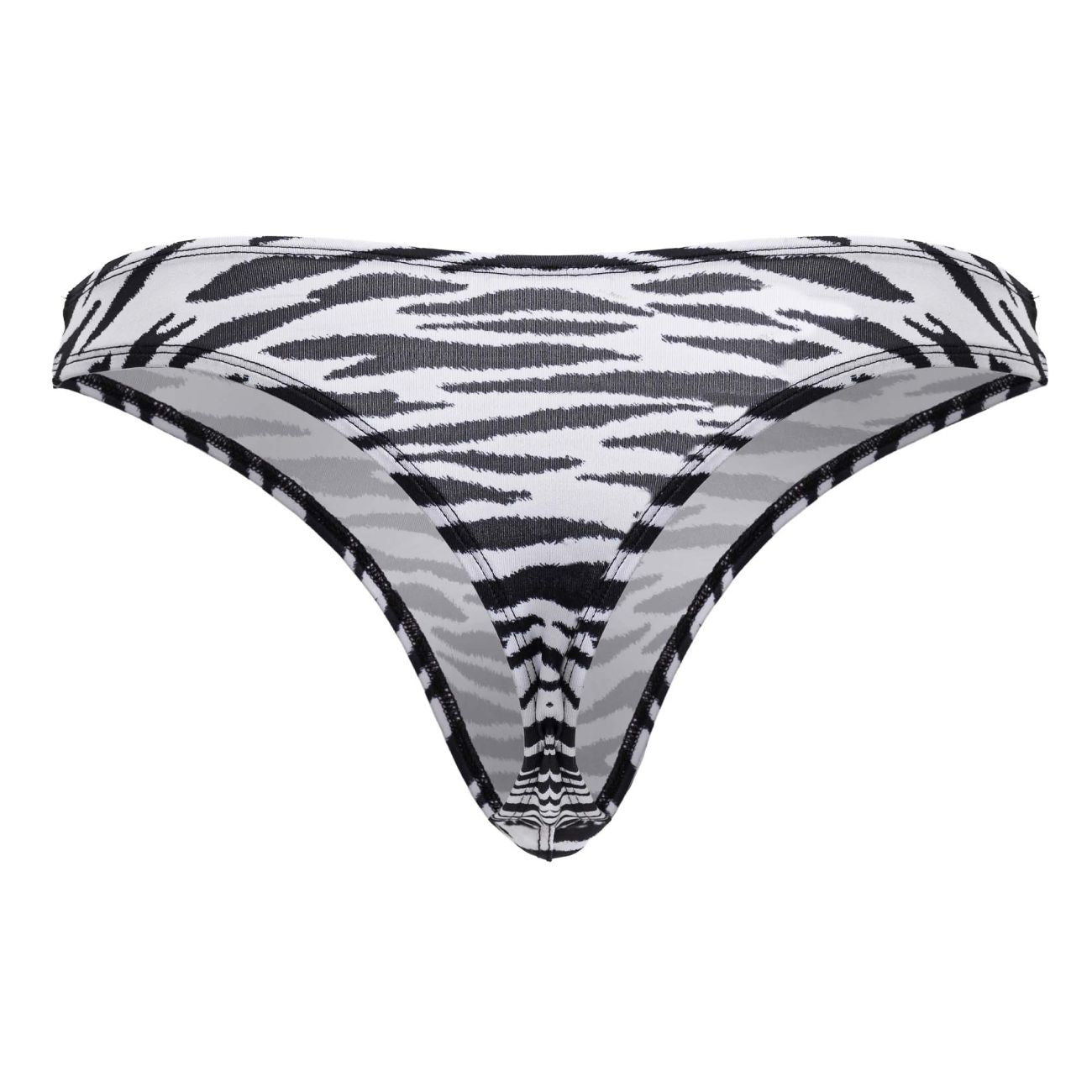 CandyMan 99882 Mens Bold of Confidence Animal Thongs Zebra