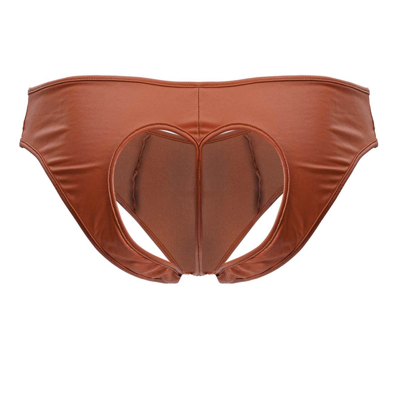 CandyMan 99908 Mens Heart Cut Out Back Briefs Red