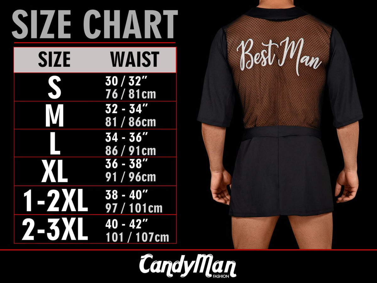 CandyMan 95002 Mens Sexy Seductive Lace Briefs Black