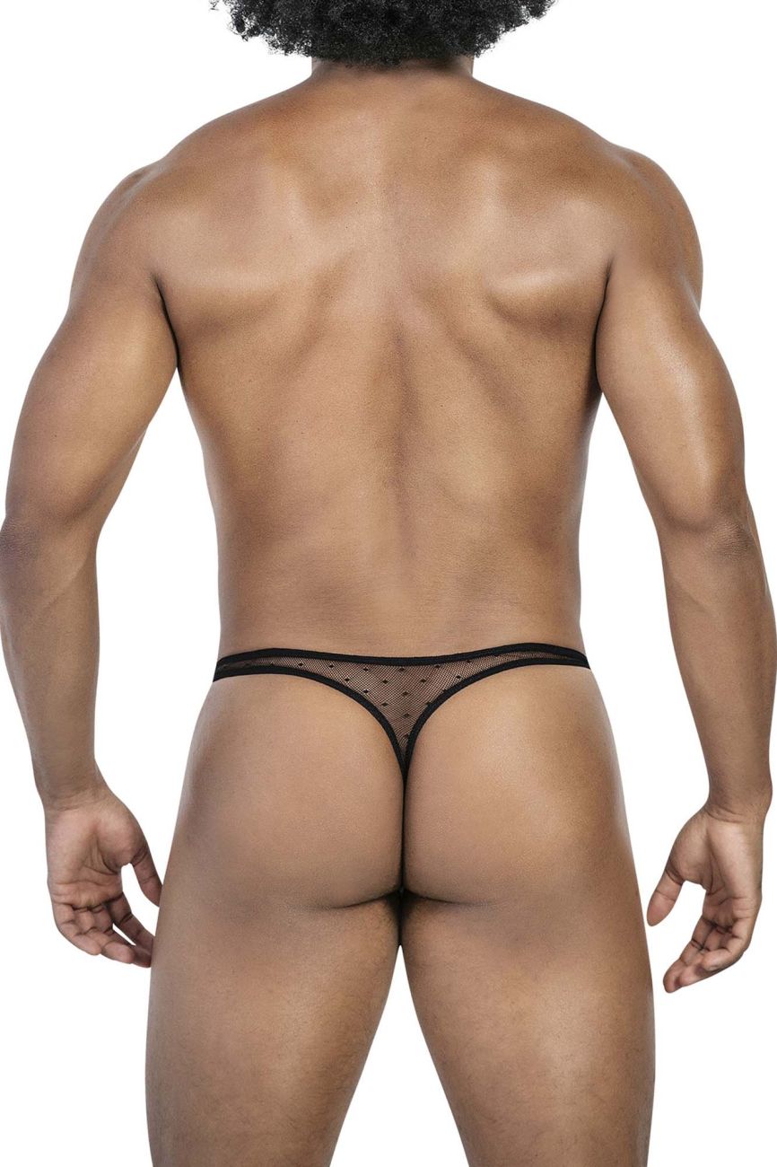 Clever 100008 3PK Australian Latin Thongs Black-Orange-Black