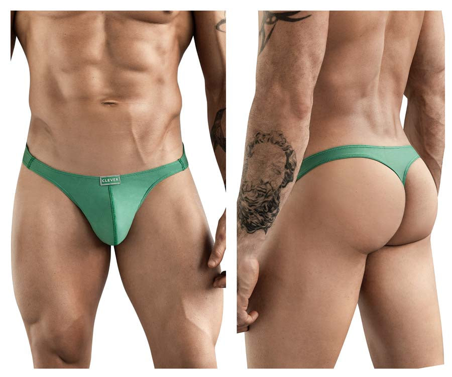 Clever 1773 Cactus Male Sleek Thong Green