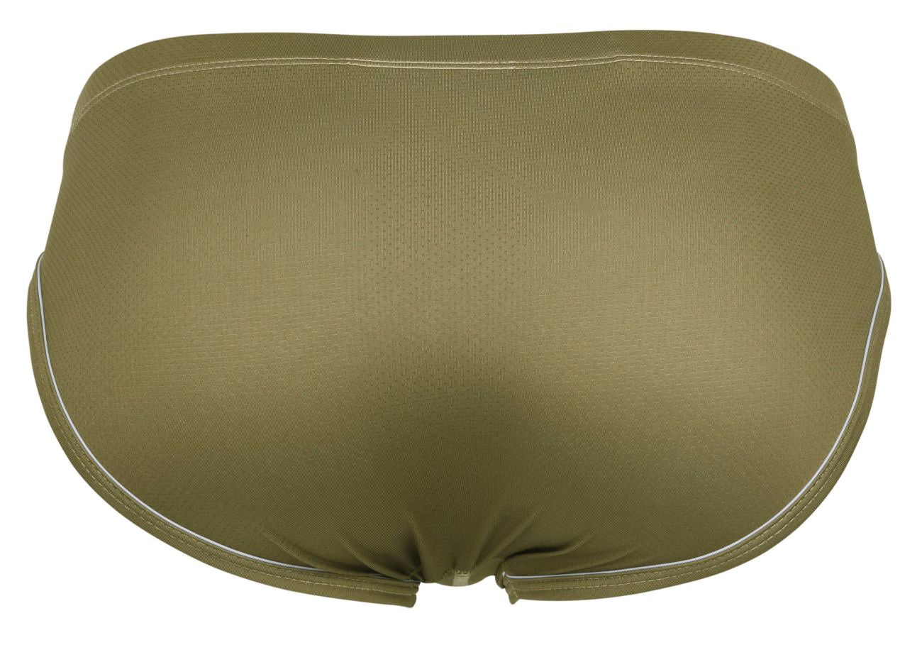 Clever 1782 Argovia Mens Piping Trim Briefs Green