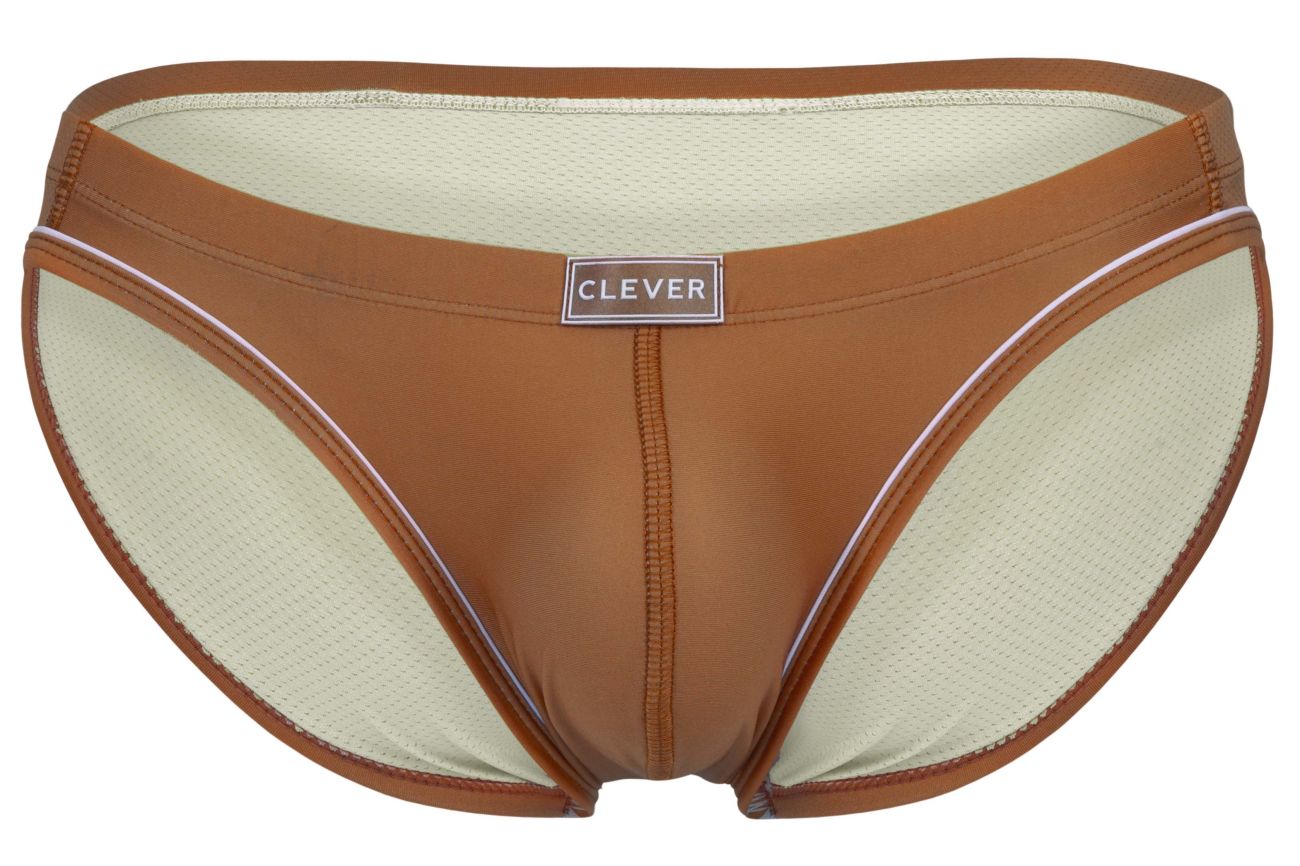 Clever 1782 Argovia Mens Piping Trim Briefs Ochre