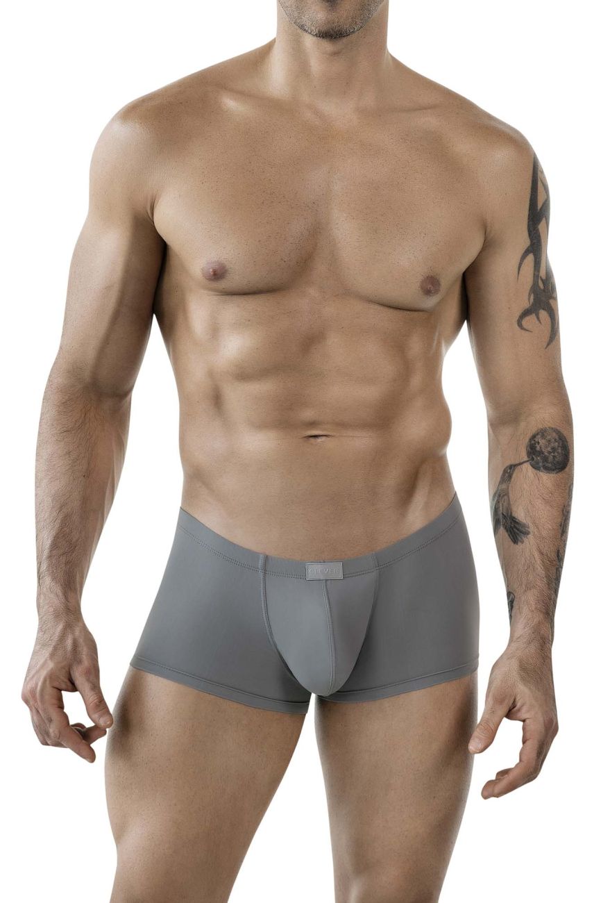 Clever 1842 Buenavista Male Sleek Contoured Pouch Trunks Gray