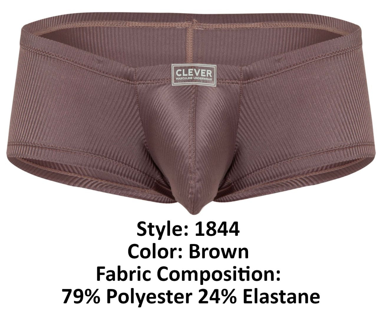 Clever 1844 Aura Mens Sleek & Soft Trunks Brown