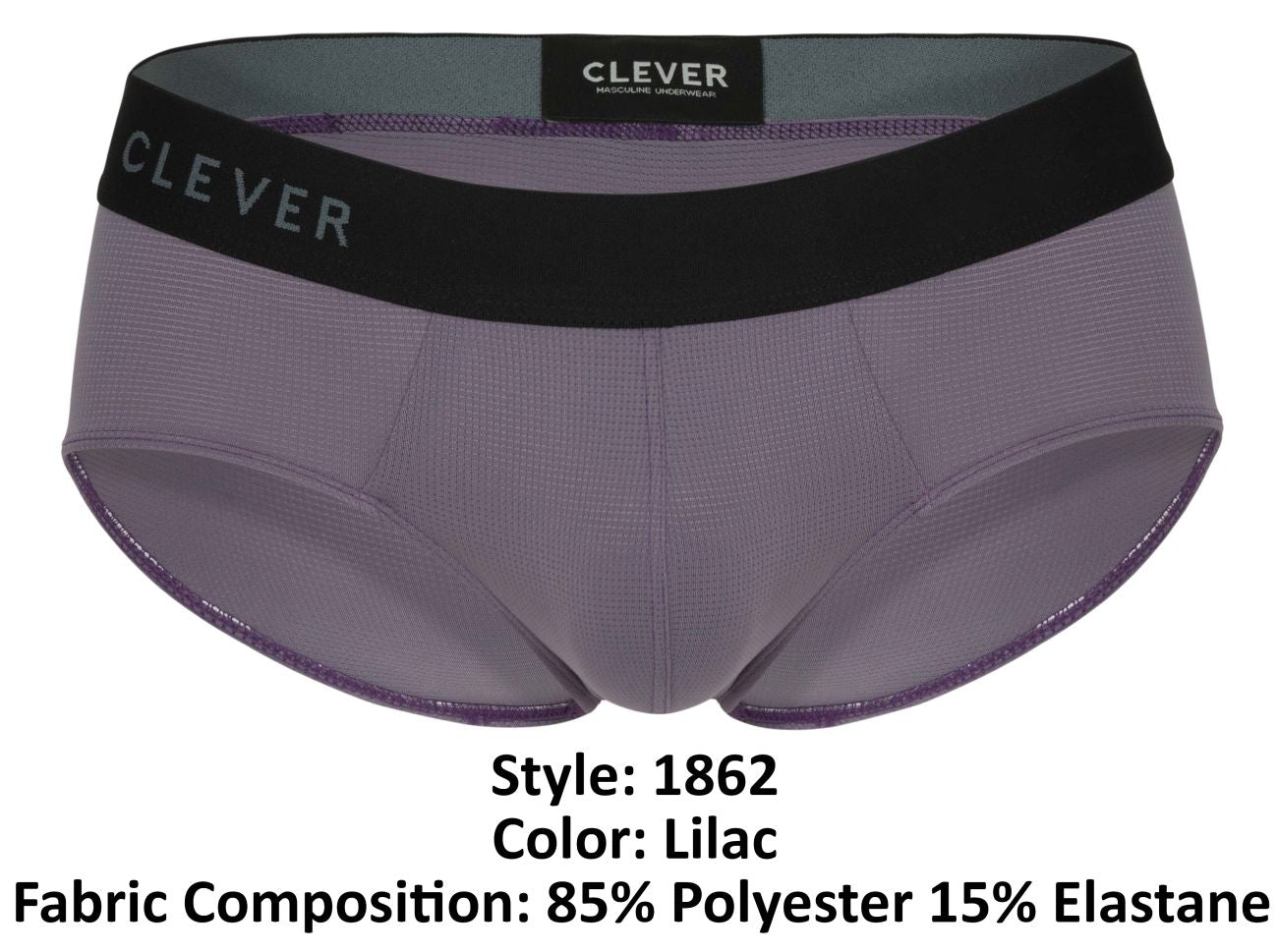 Clever 1862 Oneal Male Sleek & Modern Briefs Petrol Lilac