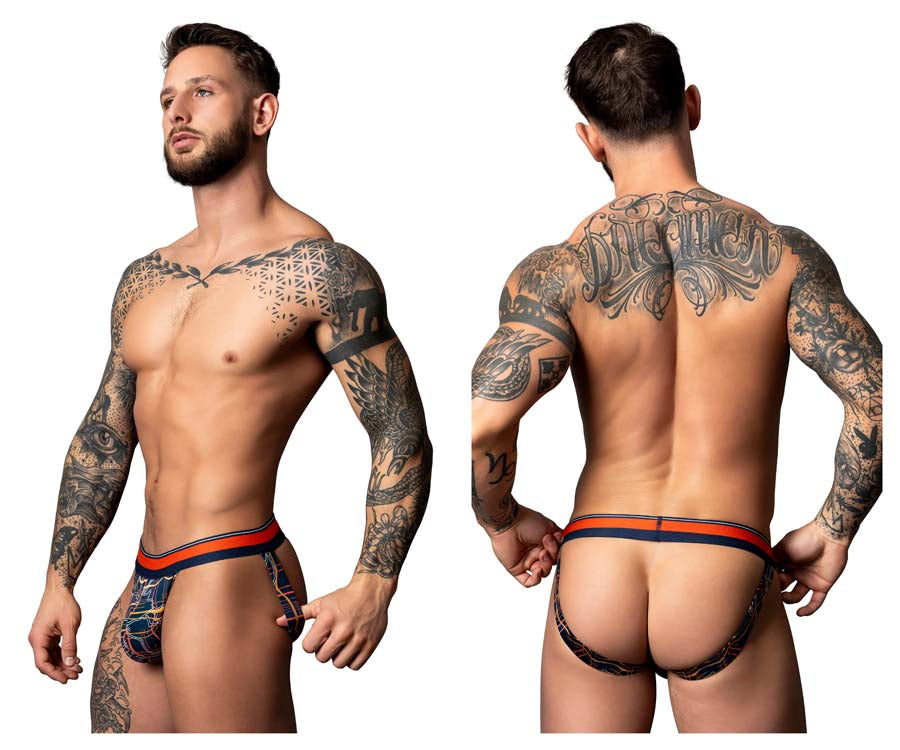 Male Power 349-299 Soo Cumfy Male Jock Navy-Orange